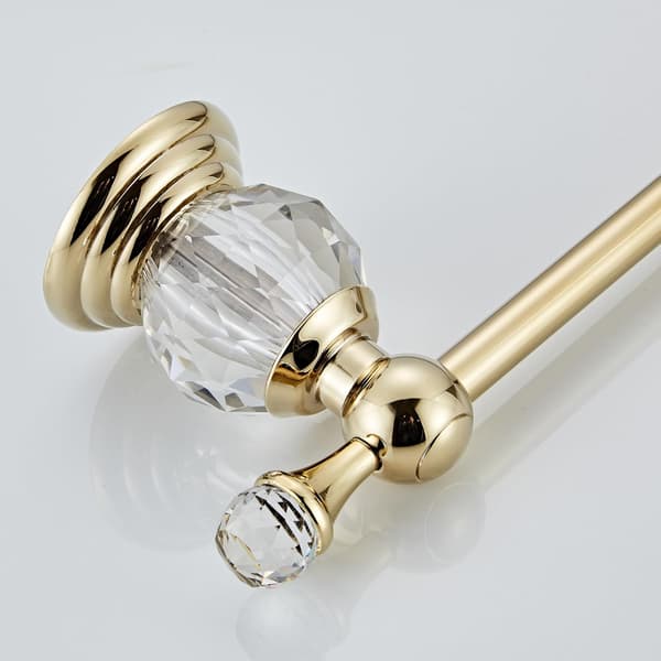Guld serviet holder, guld krystal serviet holder (længde 35cm)