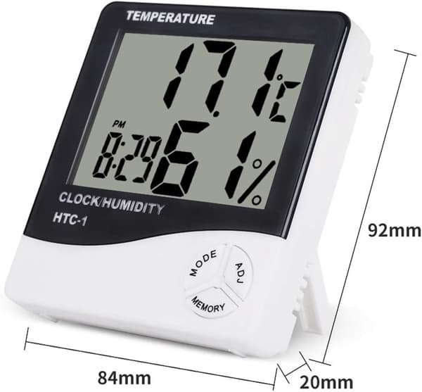 Digitalt termometer hygrometer termometer LCD termometer rom T