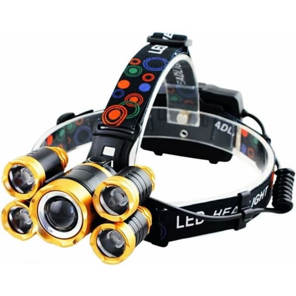 Ultra Lys LED Arbeidshodelykt, USB Ladbar Hodelykt, 4 Moduser Wat