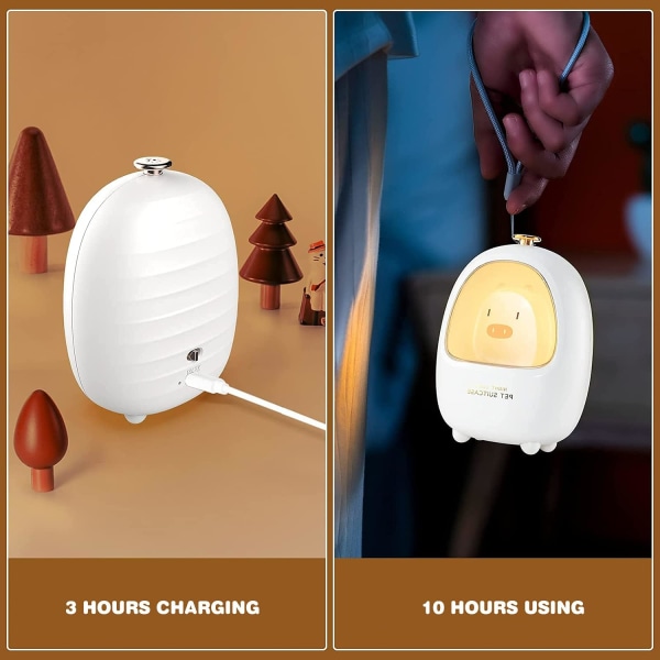 Söt Sänglampa för barn Bärbar USB Uppladdningsbar Barnsäng
