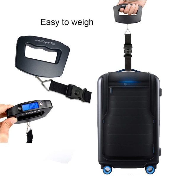 Elektroninen matkatavaravaaka Enintään 50 kg kannettava digitaalinen vaaka