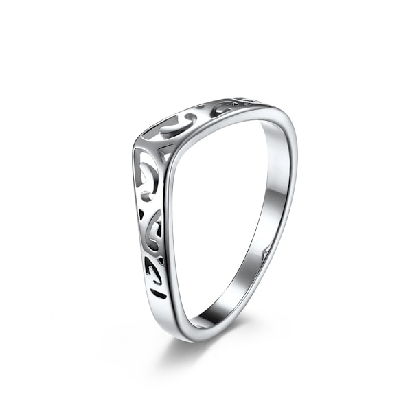 Minimalistiske ringe sæt Simple Open Thin Band Ring Justerbar til Wo