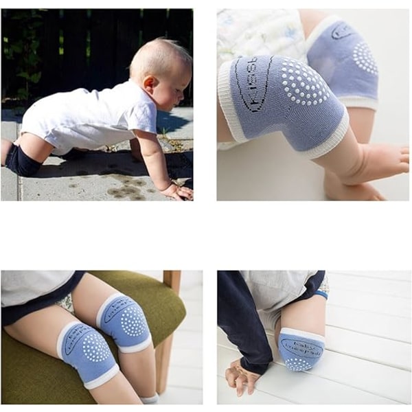 Baby Crawling Anti-Slip Knæpuder, Unisex Baby Toddlers Knæpuder L