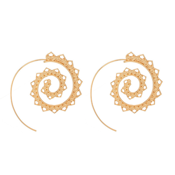 Smykker  Ovale Spiral Hoop Øreringe