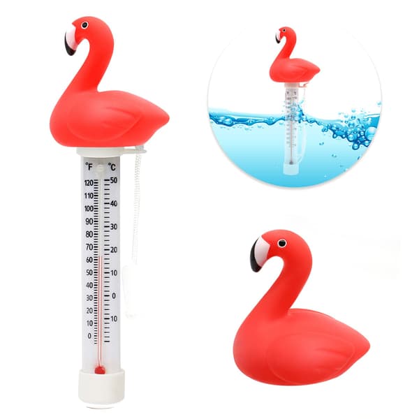 Flytande pooltermometer, stor storlek, lättläst vattentempera