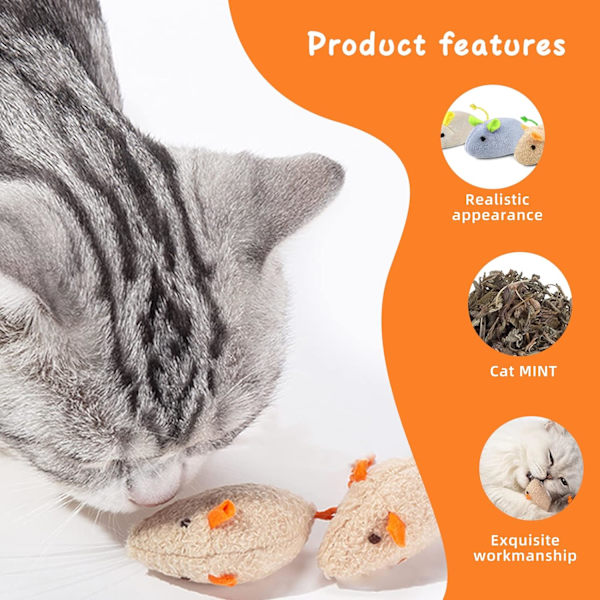6 Kattleksaker Catnip Chew Toys Katt Chew Toy Plysch Katt Chew Toy
