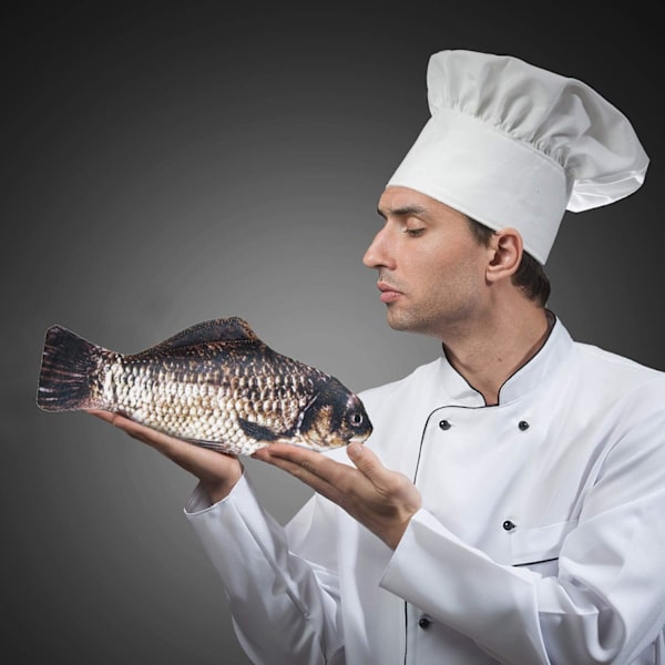 Fiskformet pennal, morsom fiskepenal, fiskemyntpung, morsomt