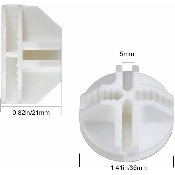 40 stk. Wire Cube ABS Plastkoblinger Svart Oppbevaringskube Tilbehør Stora