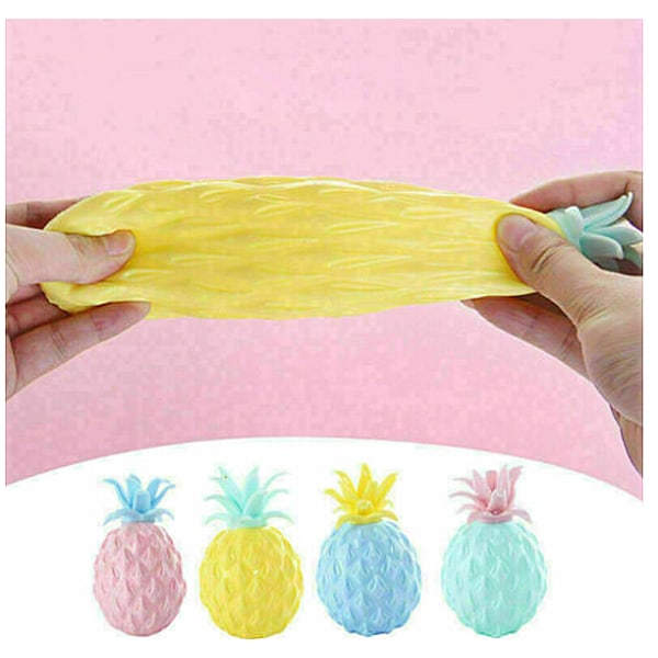 Legetøj, frugt Squishy Anti Stress Legetøj, Squeeze Stress Bold, Frugt Ananas