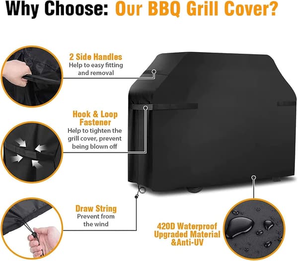 Grillovertræk Vandtæt Grillovertræk Vindtæt, Rivfast B