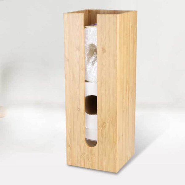 Bambus Toiletpapirholder - Fritstående Toiletpapir Enhed - Til