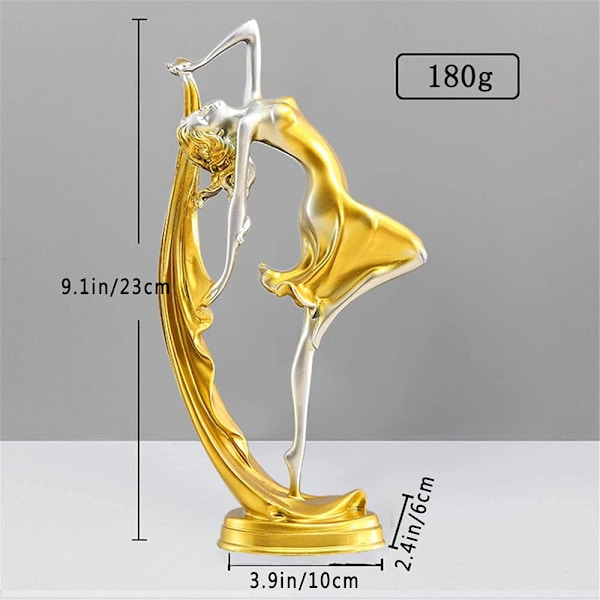 Elegant Ballerina Flicka Hantverk Prydnader Heminredning Figur, Dans