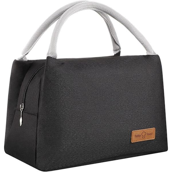 Lounaslaukku Eristetty Lounaslaukku Tote Laukku Musta Naiset Lounaslaukut Fab