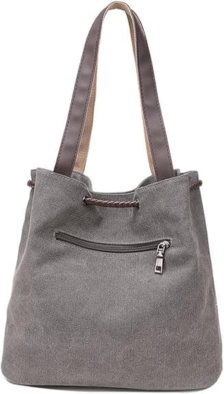 Tryckt canvas axelväska retro casual handväska budväska