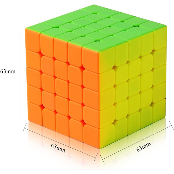 Speed Cube 5x5 Profesjonell Speed Cube-Rask og jevn sving-Ru