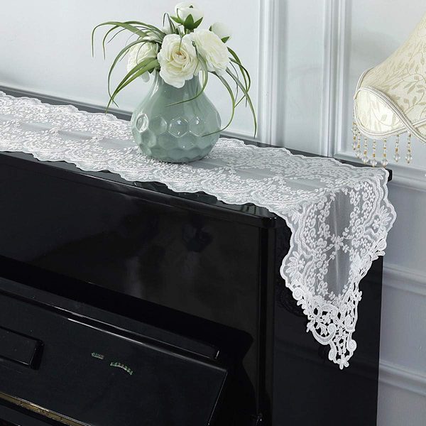 Pianopeite Pitsi Kangas Koristeellinen Pölyliina Pysty Pianolle T