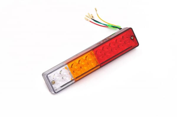 Par 12V 20LEDs Rektangulär Släpvagnsbakljus Vattentät Bak Si