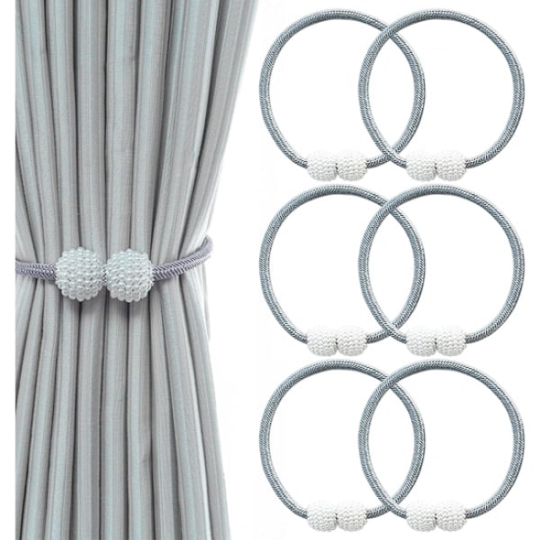 6 kpl Magneettiset Verhotarrat, Verhokiinnike Naru Solki, Verho Dr