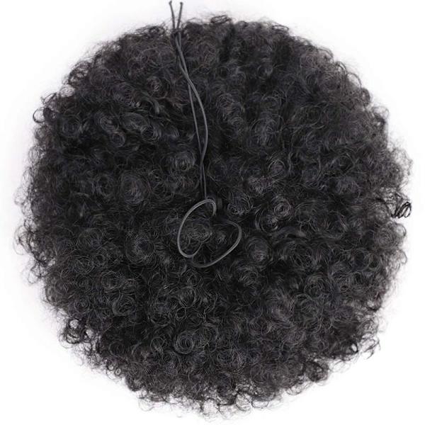 Caterpillar Fluffy Hair Pack, Sort, 6 tommer