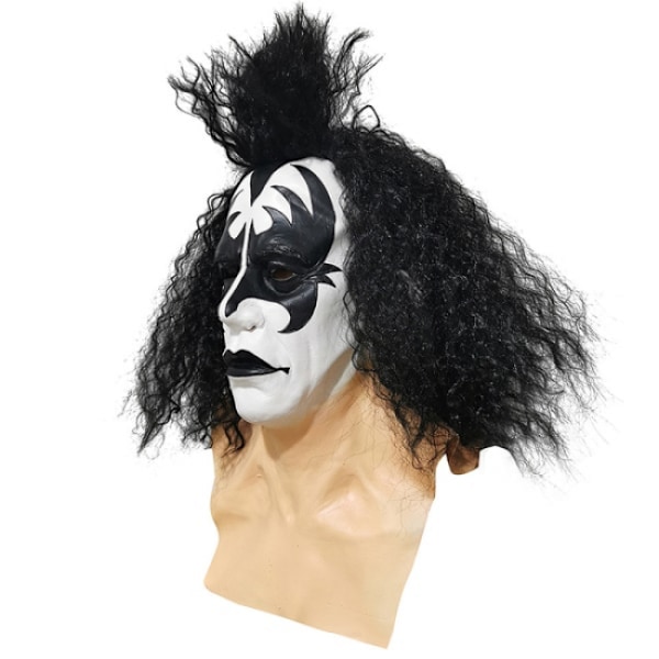 Samurai Steampunk KISS Gene Simmons Kombinasjons Halloween Maske Shut up ansikt