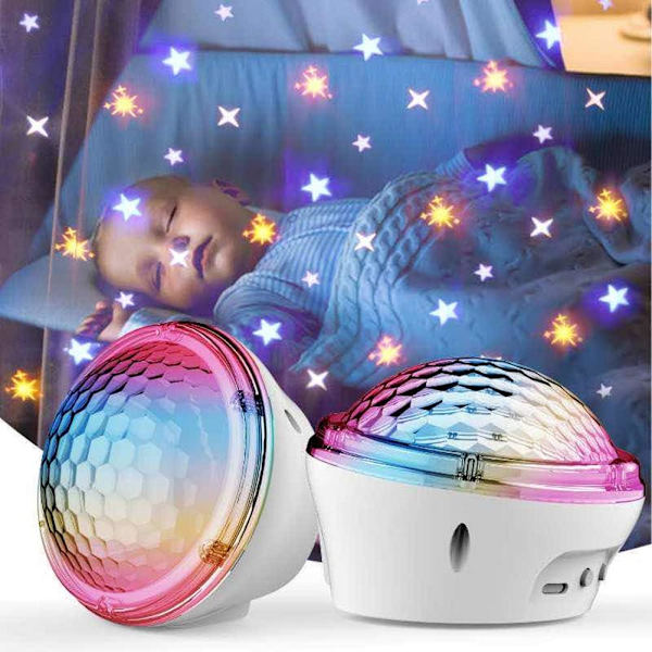 LED-projektorlampe, stjernehimmelprojektor 2 i 1 Galaxy-projektor Ce