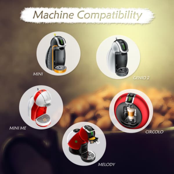 3 täytettävää Dolce Gusto -kapselia