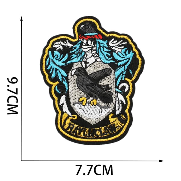 10 st college-stil patchar, Harry broderad patch