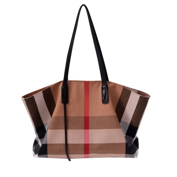 Handväskor för kvinnor Canvas Mode Stor kapacitet Rymlig väska dam