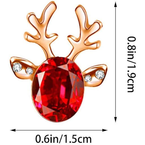 Julstjärnor Kristallhjortörhängen Jul Rhineston