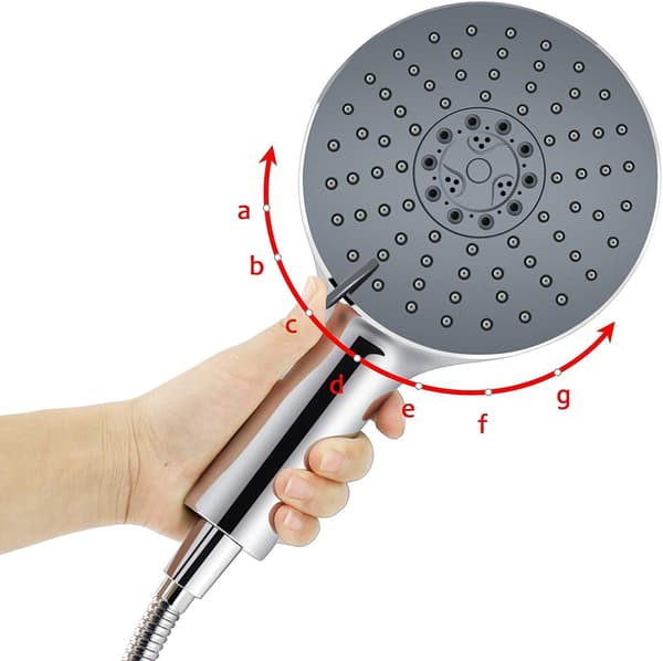 Håndbruser Stor Panel Højtryksbruser 7 Spray Modes U