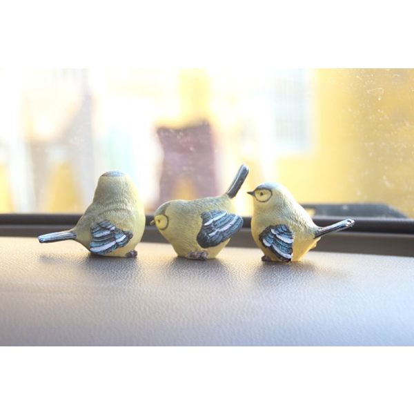 Miniature Fugle Dekorative Figurer 3 Stk Mini Fugle Figurer Anima