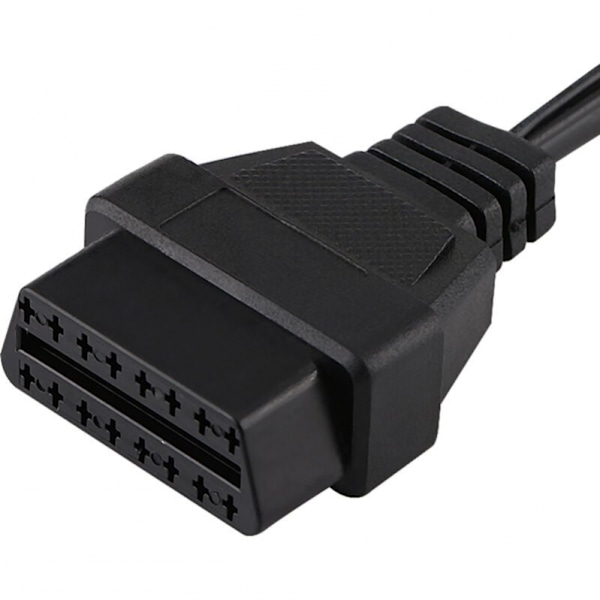 3-polet til 16-polet OBD2-adapterkabel til Fiat