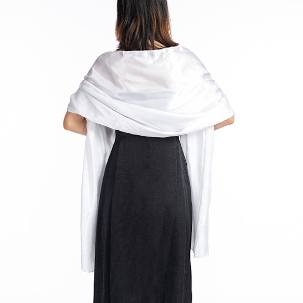 1 stk. Silke Satin Brude Wrap Stole Tørklæde Bryllup Brudepiger Sjal