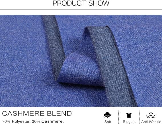 1 stk grønn elegant kasjmir pashmina skjerf for høst vinter kvinner