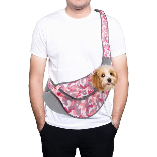 Pet Sling Bæretaske, Single Shoulder Chest Messenger Bag, Comf