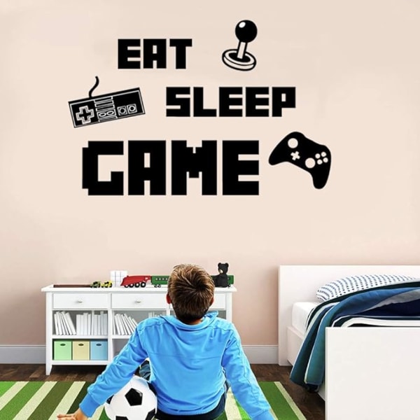 Game Wall Decals Gaming Controller Joystick Video Wall Stickers f