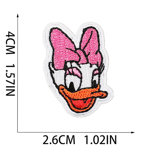 26 stk Mickey Mouse broderte sy-på lapper for klær, jakke