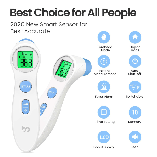 Reliable Forehead Thermometer for Measuring Fever Non-contact Dig