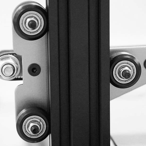 12 stk. store plastikhjul med lejer til 3D-printer, kompatibel