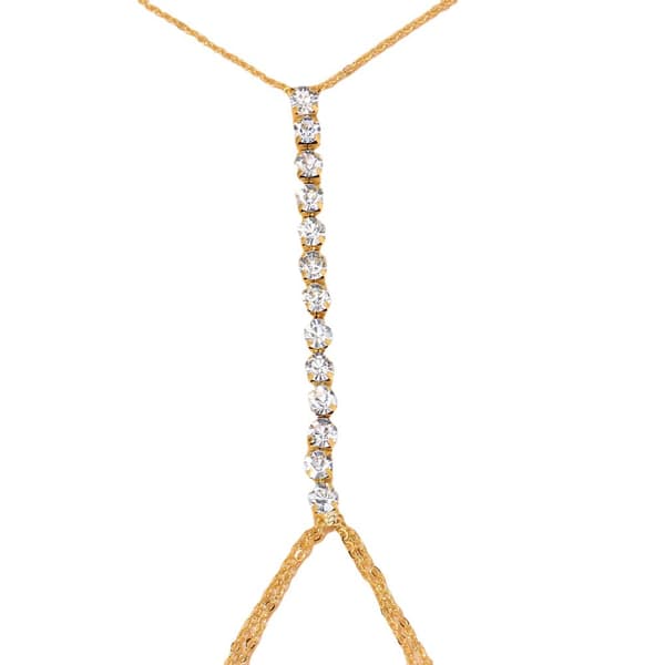 Kvinde Harness Body Chain Bikini Kæde Crossover Mave Talje Kæde