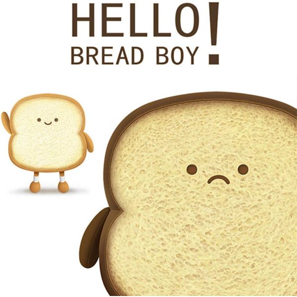 Toast Brød Plysj Morsom Mat Plysj Leke Puter Små Søte Stuffe