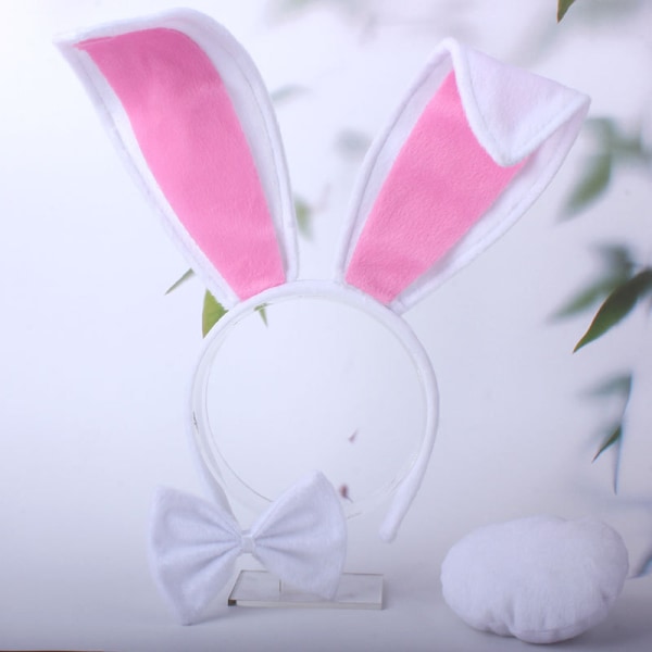 Easter Bunny Ear pandebånd sæt, plys kanin øre pandebånd, hallowee