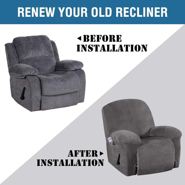 Recliner-tuolin pehmuste sametti 1-osainen Recliner-tuolin peitteet Lar