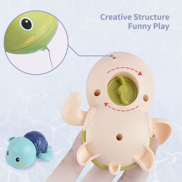 Baby , Clockwork Simning Turtle Leksaker för småbarn, Floa