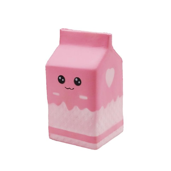 Yoghurt Mælk Voksen Dekompression Legetøj, Pink, 12*6*6cm