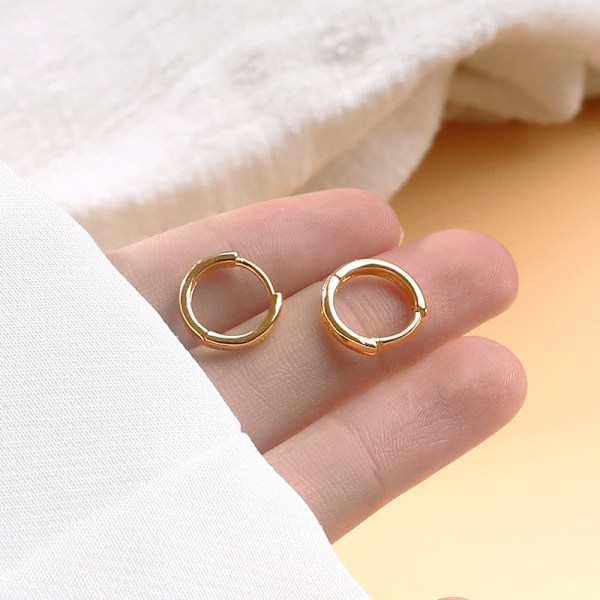 3 par øreringe, minimalistiske guld øreringe, simple 3 størrelser