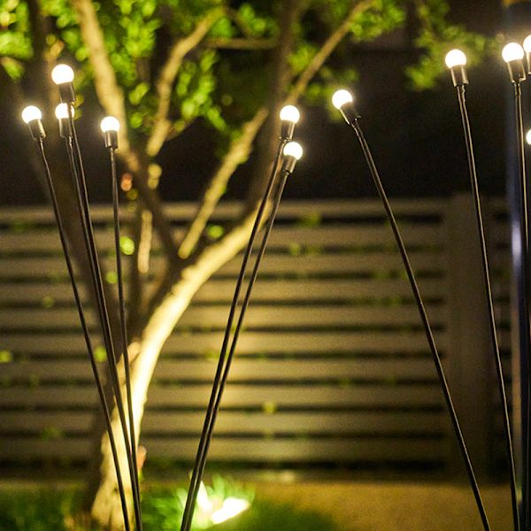 2 kpl aurinkokäyttöiset puutarhavalot, Starburst Swing Lights - Keinuvat tuulen mukana