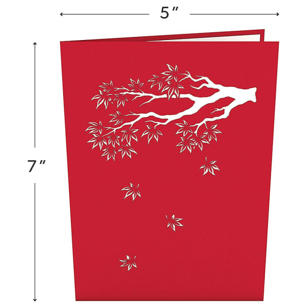 Pop-up-kort med körsbärsblommor, 3D-kort, gratulationskort till mors dag