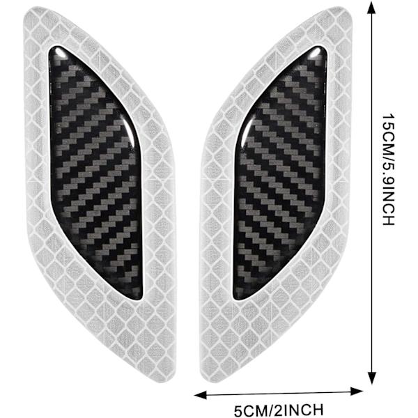 6 kpl 3D-vahvat heijastavat raitatarrat auton lokasuojaan, konepeltiin ja puskuriin