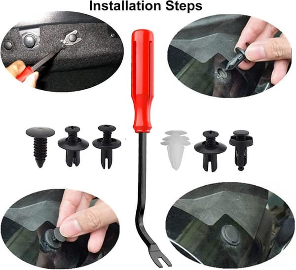 100 Stykker Nitter Klips Plastik Universal Plastik Fender Klips Klips Ca